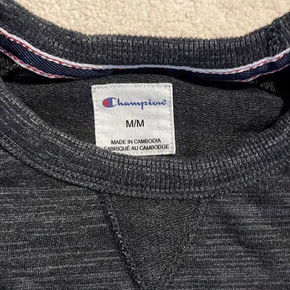 Champion Men's Sweatshirt Size medium in Black - Picture 3 of 8